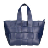 Borsa a mano da donna 100% vera pelle MYB-6025-FW-8864 BLU My Best Bag