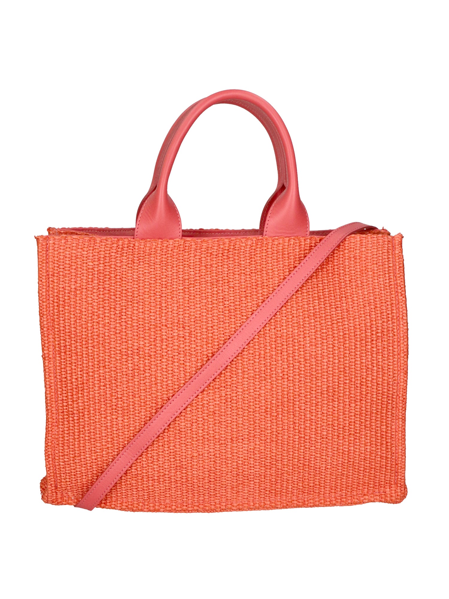 Allison Borsa a spalla da donna Paglia e pelle 05117-524 S42 CORALLO Gave Lux