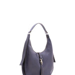 Borsa a spalla da donna 100% vera pelle 4607-BLU Alessia Firenze
