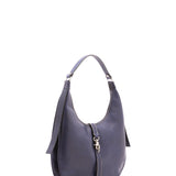 Borsa a spalla da donna 100% vera pelle 4607-BLU Alessia Firenze