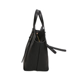 Borsa a mano da donna 100% pelle artigianale MYB-7029-SS-P 636 NERO BLACK My Best Bag