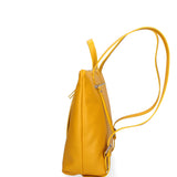 Convertible handbag into a women's backpack in genuine leather Made in Italy 30x30x12 cm