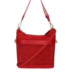 Vera pelle 04163-L130 ROSSO SCURO + SC08 ROSSO Borsa a spalla da donna Elowen Ultra Chiara Ferretti