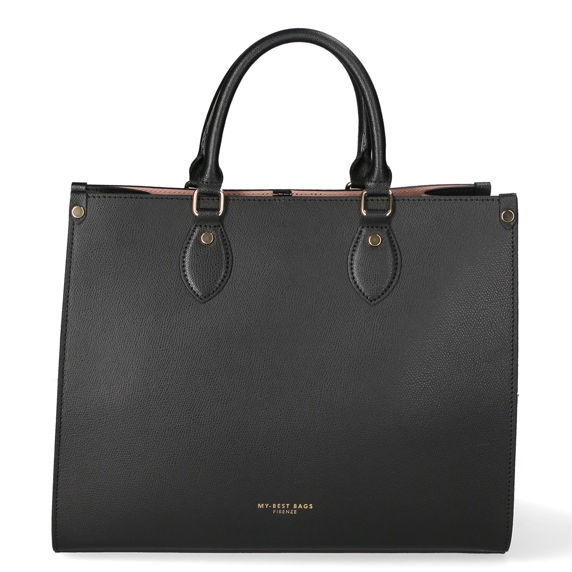 Borsa a mano da donna 100% pelle MYB-8028-FW-NERO My Best Bag