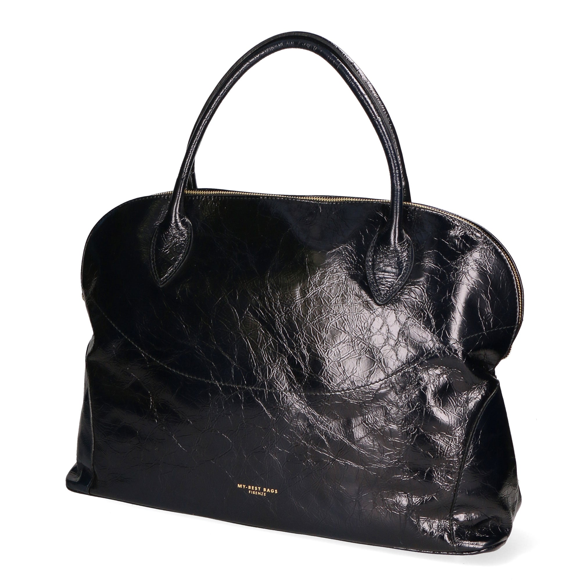 Borsa a mano da donna 100% vera pelle MYB-6013-FW-707 NERO My Best Bag