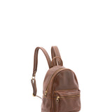 Zaino unisex in vera pelle 100% cotone 4460-TESTA DI MORO Alessia Firenze