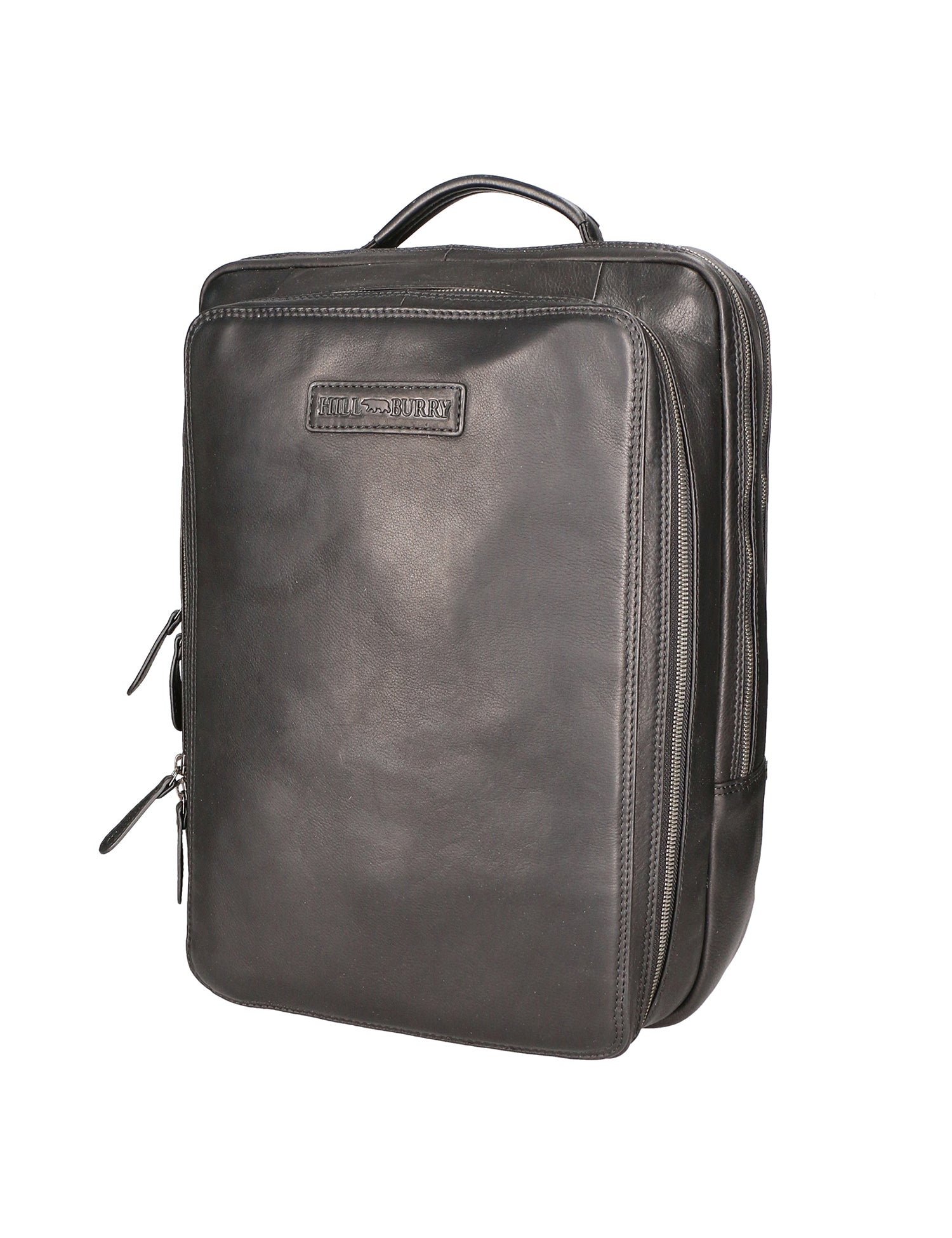 Zaino da uomo in vera pelle RFID HILB-3365-NERO Hill Burry