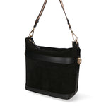 Vera pelle 04163-P218 NERO+SC NERO Borsa a spalla da donna Elowen Ultra Chiara Ferretti