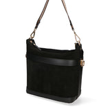 Vera pelle 04163-P218 NERO+SC NERO Borsa a spalla da donna Elowen Ultra Chiara Ferretti