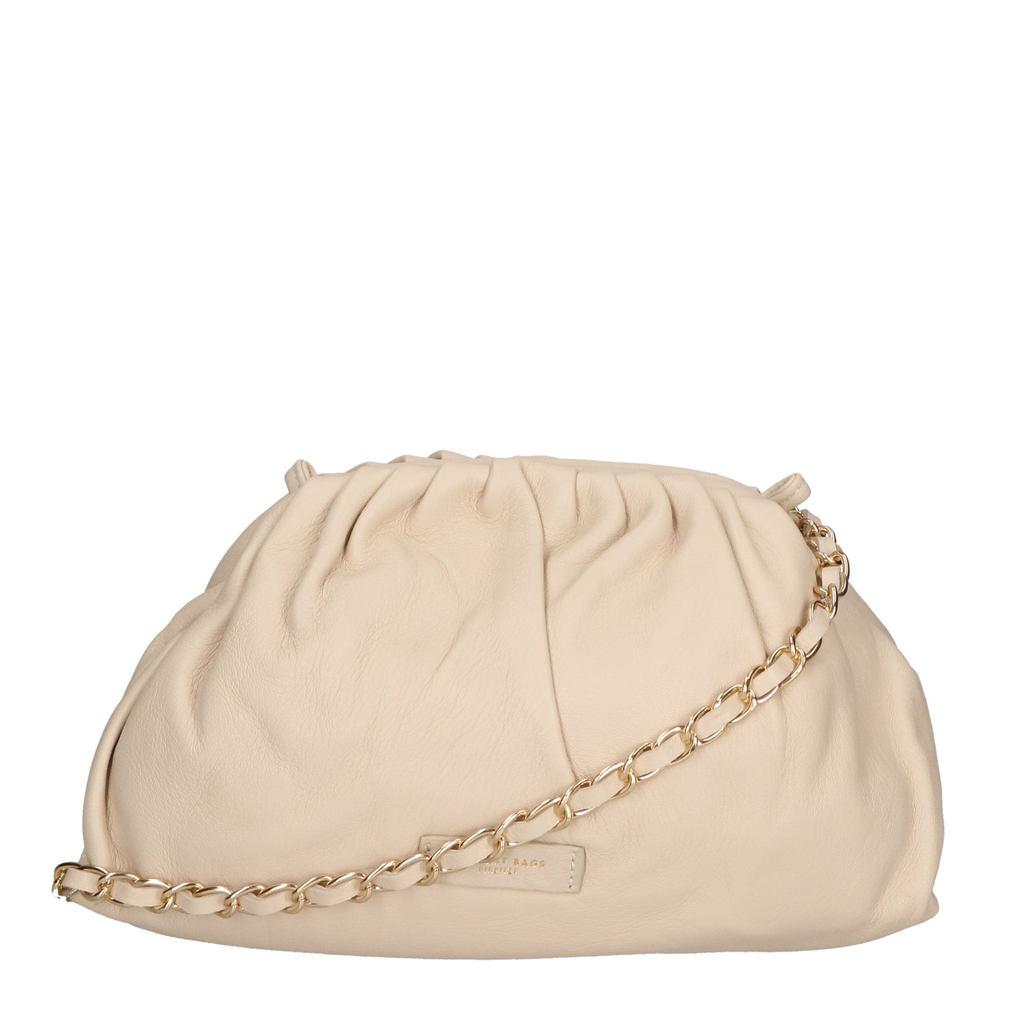 Borsa a tracolla da donna 100% pelle MYB-7008-SS-TAPIOCA 21 My Best Bag