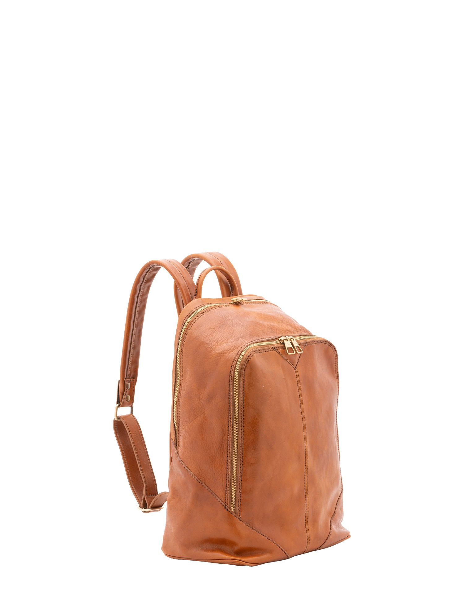 Zaino unisex in vera pelle 100% cotone 4428-MIELE Alessia Firenze