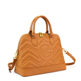 Borsa a mano da donna 100% pelle vegana PU GGB016CGN Gabriella G Firenze