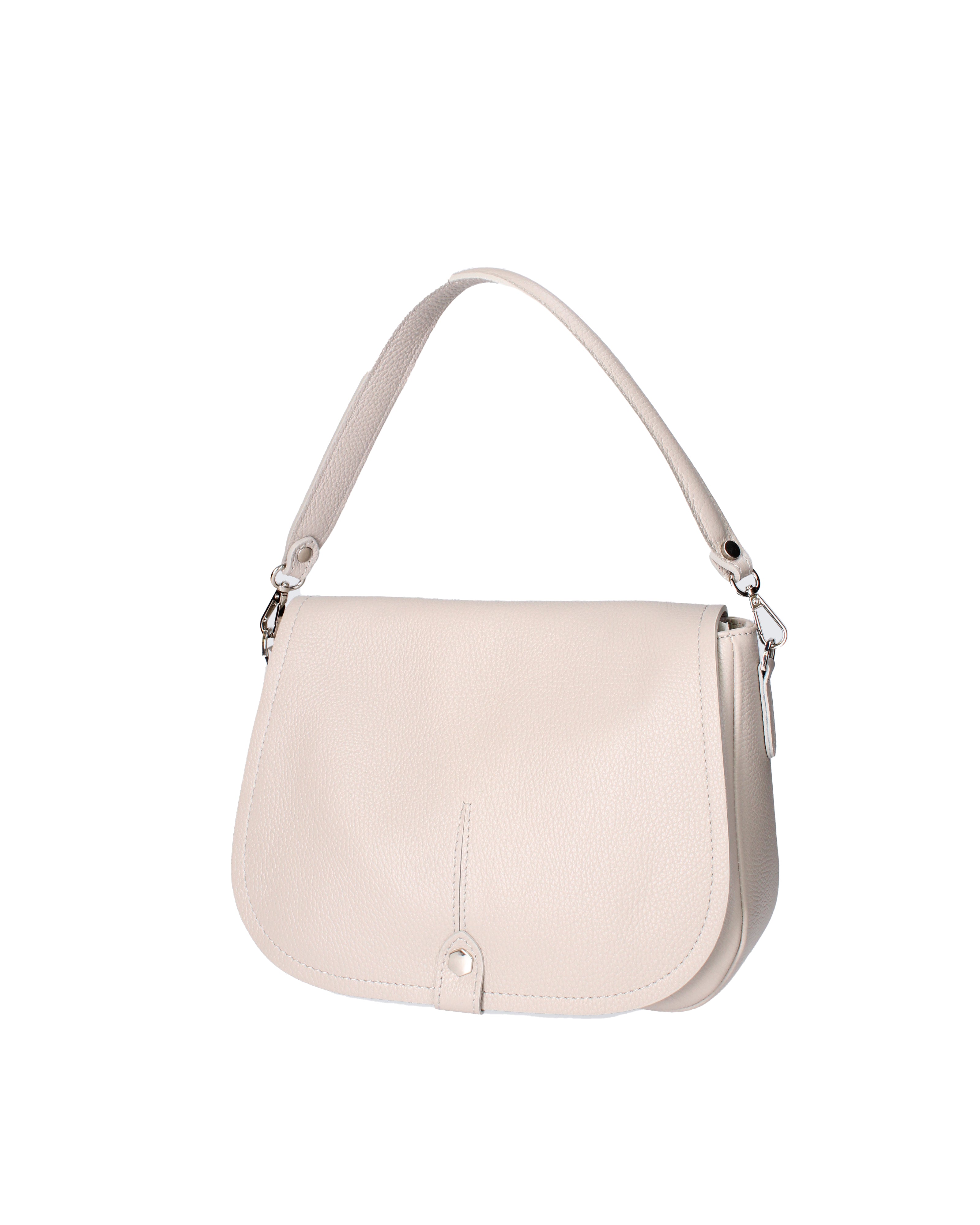 Sabina Borsa a spalla da donna Vera pelle 07139-D86 GRIGIO PERLA Viola Castellani