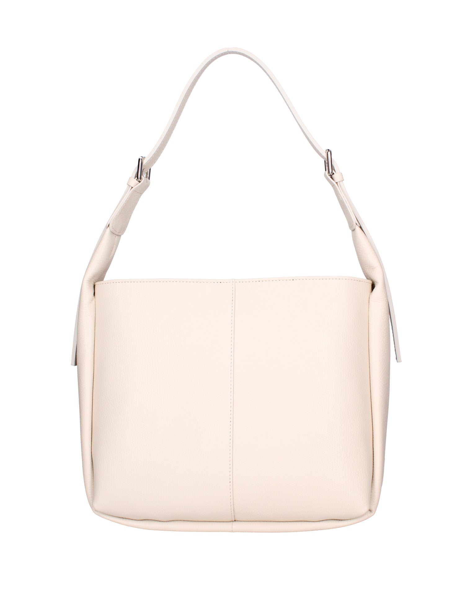 Borsa a spalla da donna Misto pelle e tessuto 07157-D37 LATTE Roberta Rossi