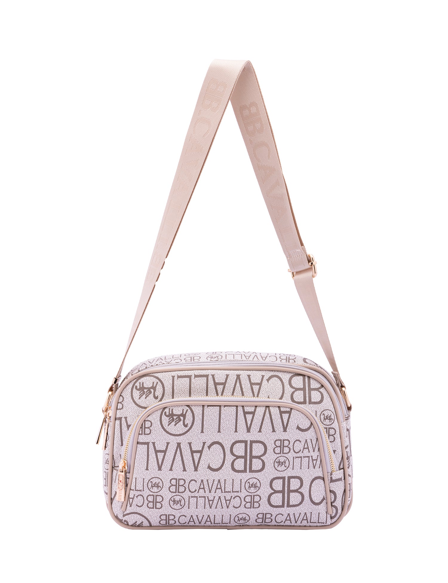 Borsa a tracolla da donna Ecopelle BC1376-ALBICOCCA B Cavalli