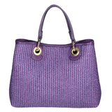 Borsa a mano da donna Paglia & Pelle MYB-05167-SS-307+D45 VIOLA My Best Bag