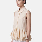 Blusa in 86 Lyocell 14 Poliestere Beige