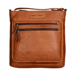 Borsa a tracolla da uomo Vera Pelle RFID HILB-3163-CUOIO Hill Burry