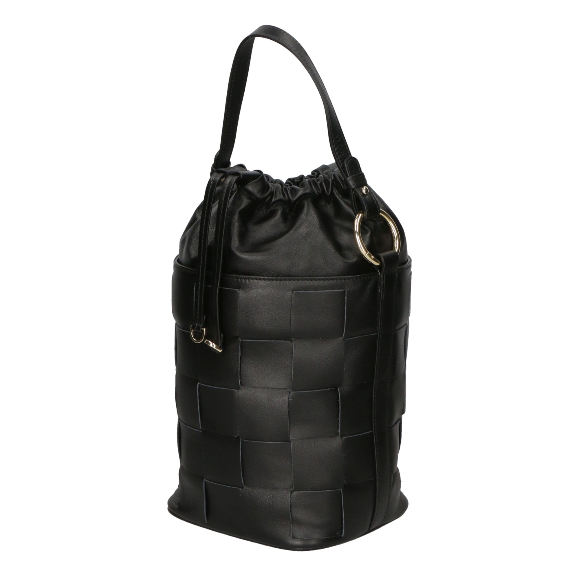 Borsa a mano da donna 100% pelle MYB-8010-FW-NERO BLACK My Best Bag