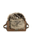 Silvana Pro Borsa a tracolla donna Vera pelle + Calfhair 6599-TAUPE Gave Lux