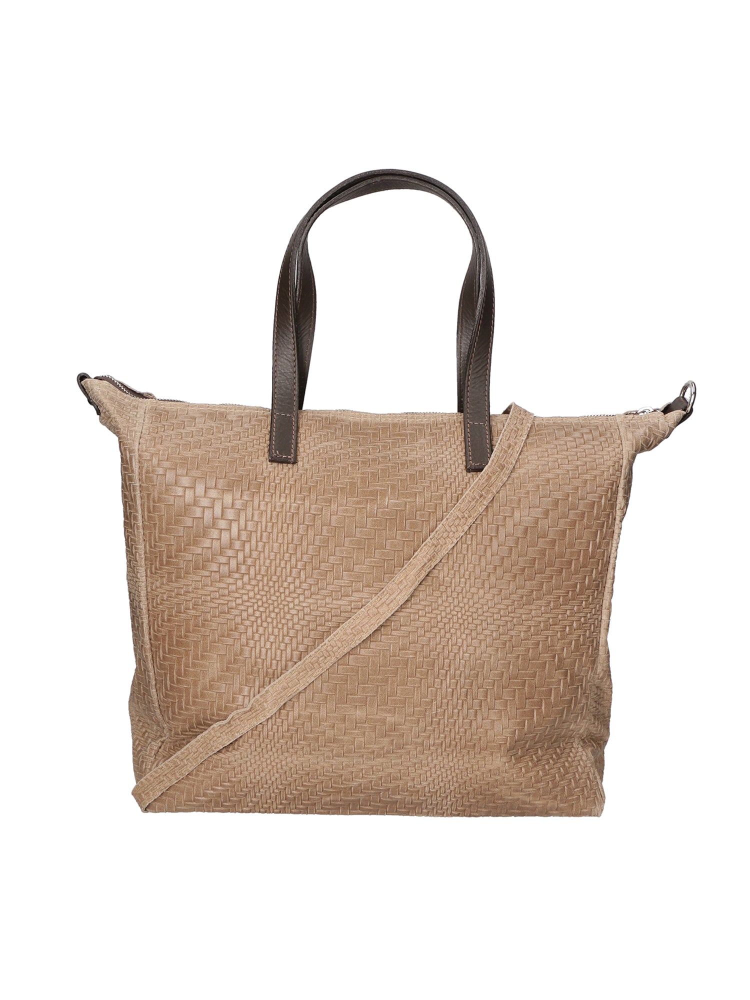 Emerenziana Borsa a spalla da donna Vera pelle 80058-TAUPE Gave Lux