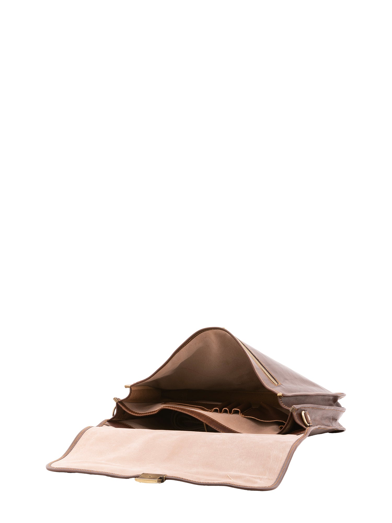 Borsa a mano unisex in vera pelle Made in Italy 4017-TESTA DI MORO Alessia Firenze
