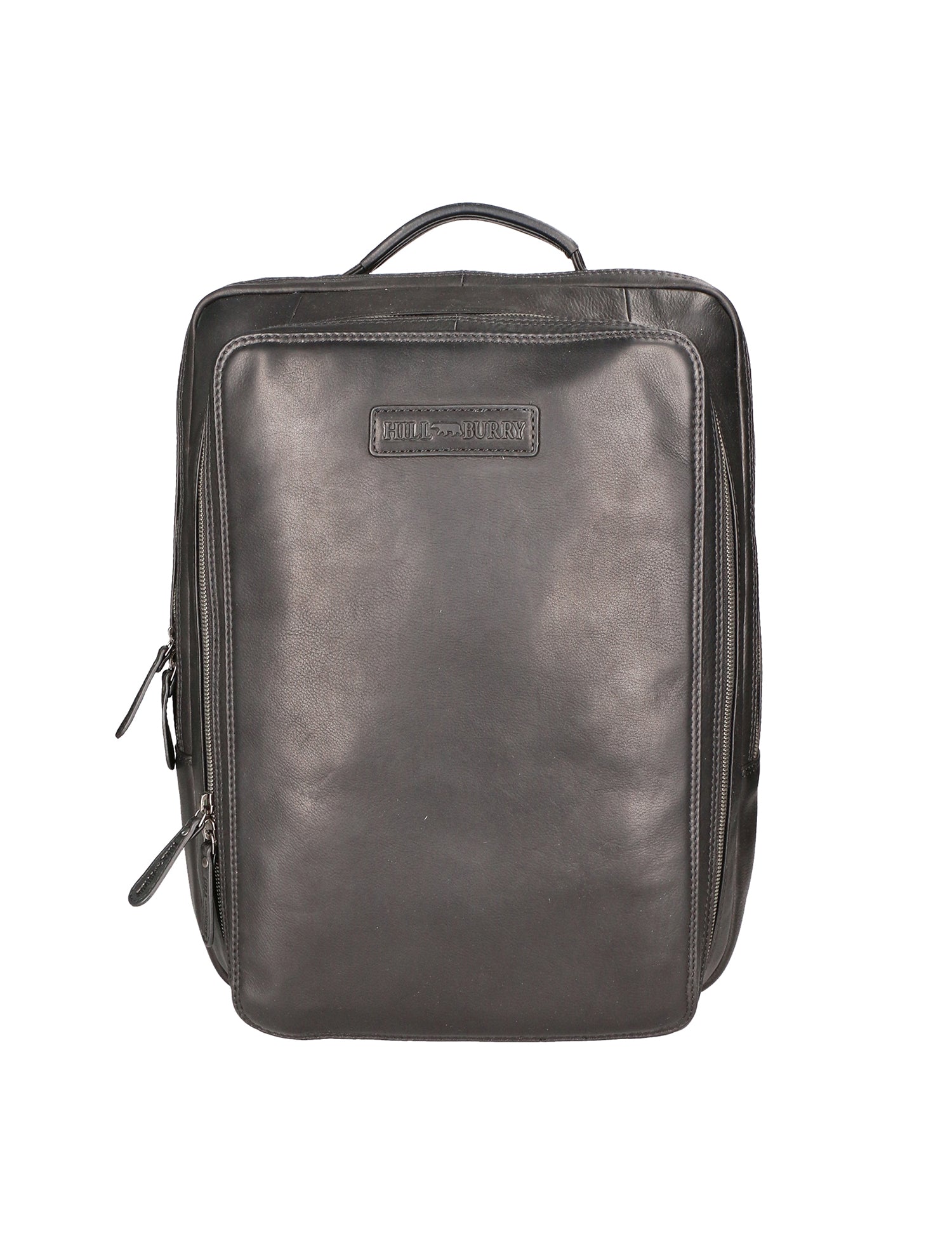Zaino da uomo in vera pelle RFID HILB-3365-NERO Hill Burry