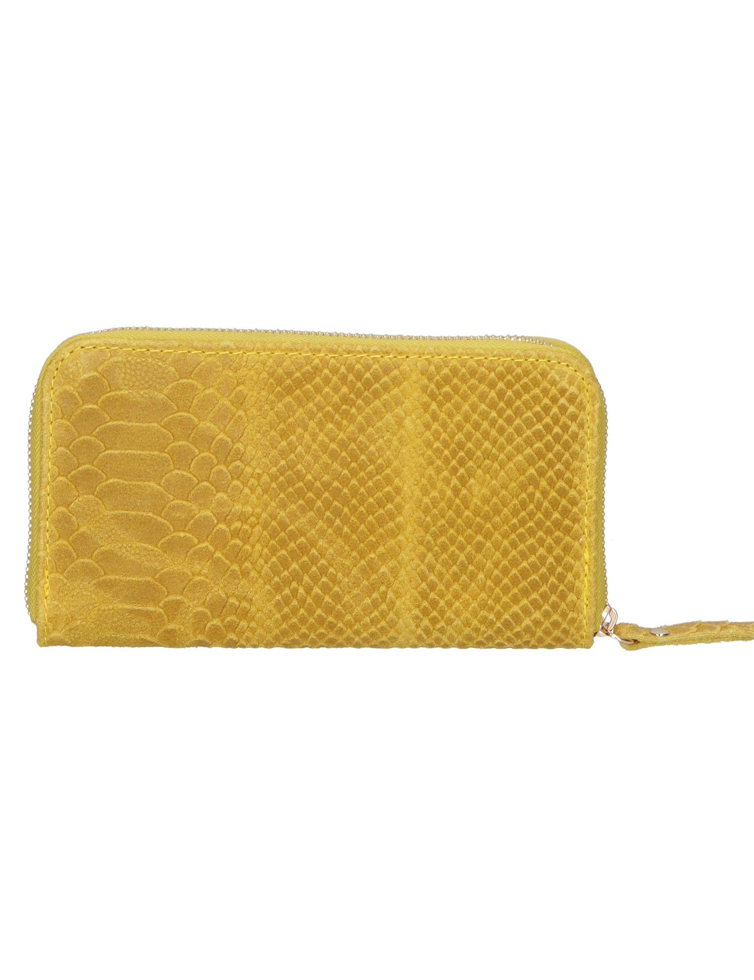 Carmela Portafoglio donna vera pelle Zip 10033-GIALLO Gave Lux