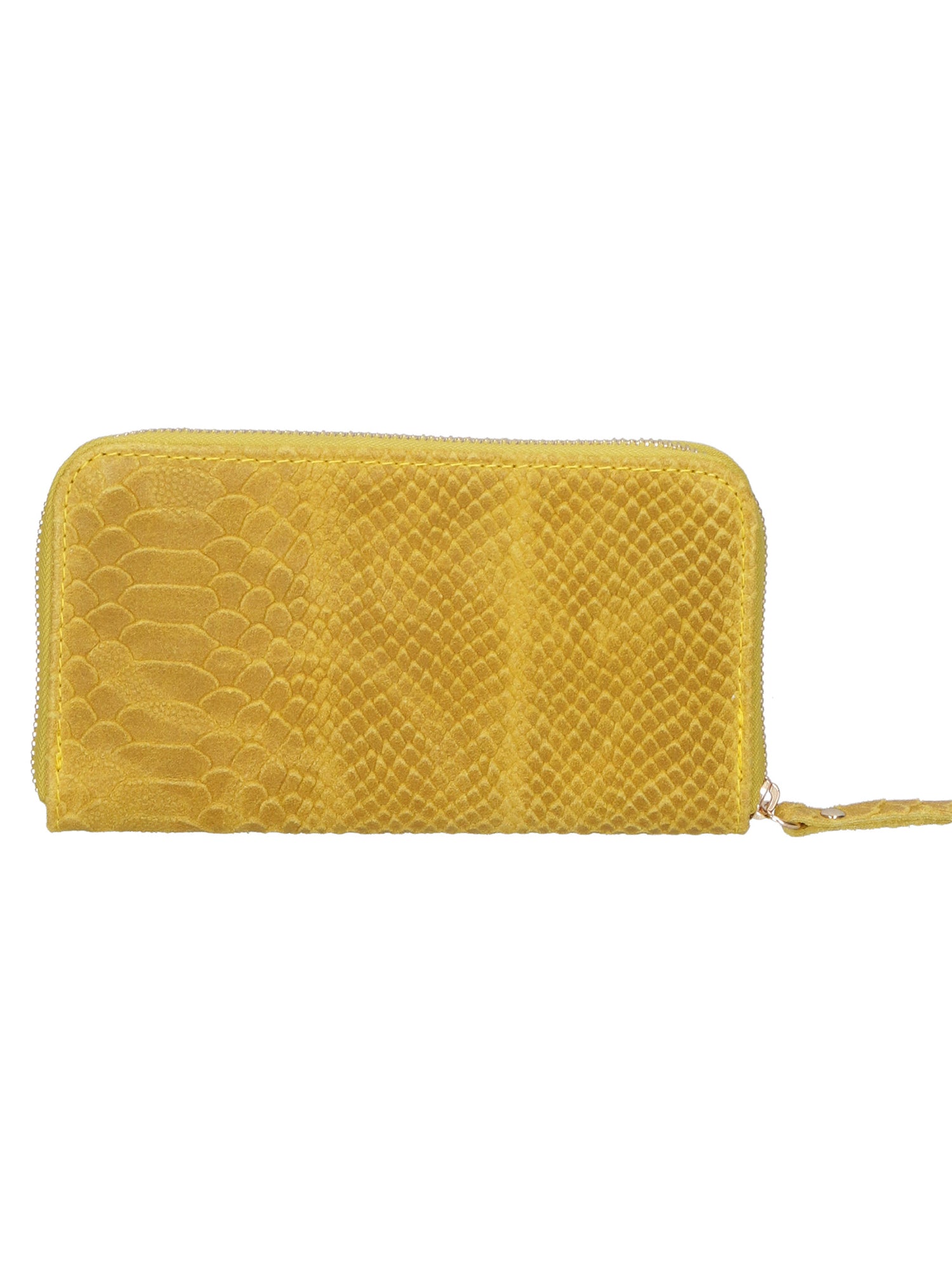 Carmela Portafoglio donna vera pelle Zip 10033-GIALLO Gave Lux