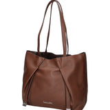 Iridea Borsa a spalla da donna 100% poliuretano B16261-MARRONE Braccialini