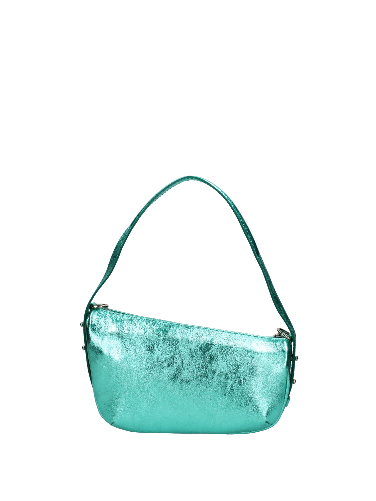 Borsa a spalla da donna Vera pelle e metallo 07228-L037 TURCHESE Roberta Rossi