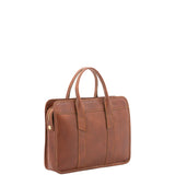 Borsa a mano unisex vera pelle Made in Italy 4454-MARRONE Alessia Firenze