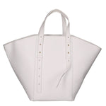 Borsa a mano da donna 100% pelle artigianale MYB-7029-SS-P 601 BIANCO WHITE My Best Bag