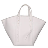 Borsa a mano da donna 100% pelle artigianale MYB-7029-SS-P 601 BIANCO WHITE My Best Bag