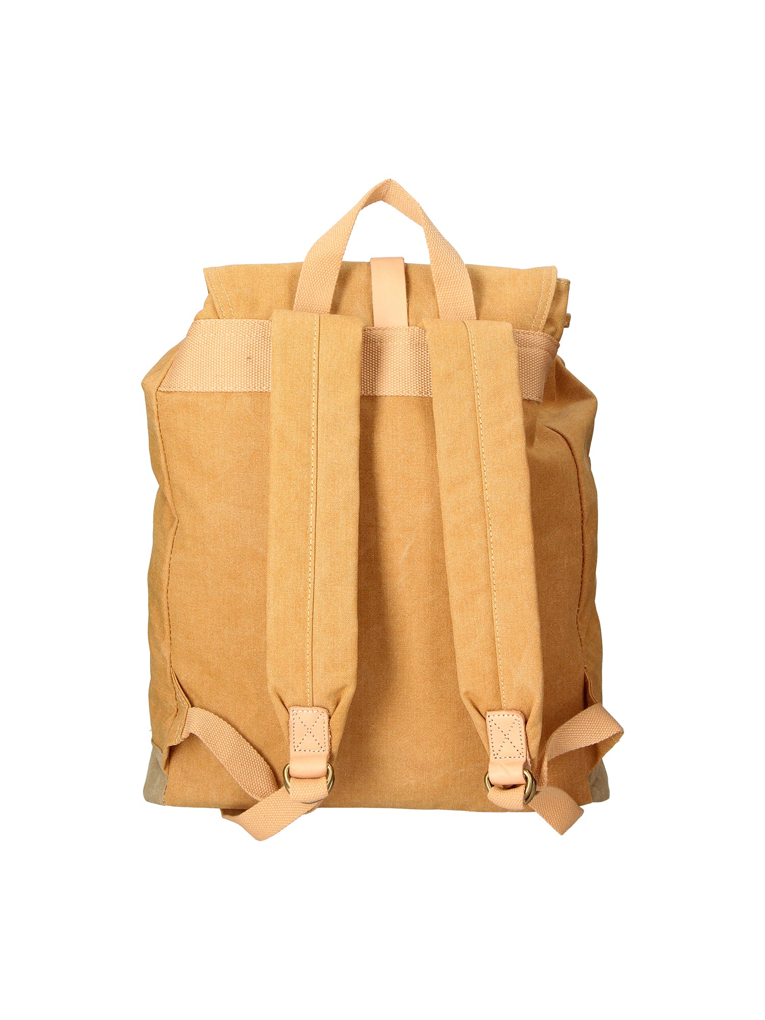 Mavi’ ZG3013-CUOIO COGNAC Zaino unisex in canvas e vera pelle Gave Lux