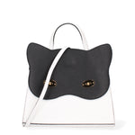 Arancia Borsa a mano da donna 100% pelle 8969-BIANCO+NERO Gave Lux