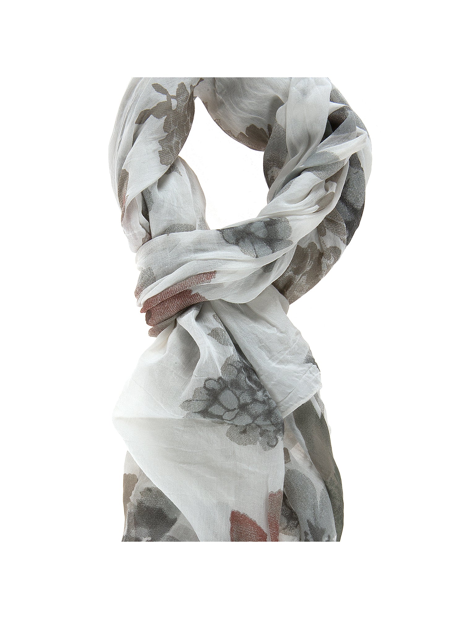 Tania L2028-BIANCO Foulard unisex Cotone e Seta Gave Lux