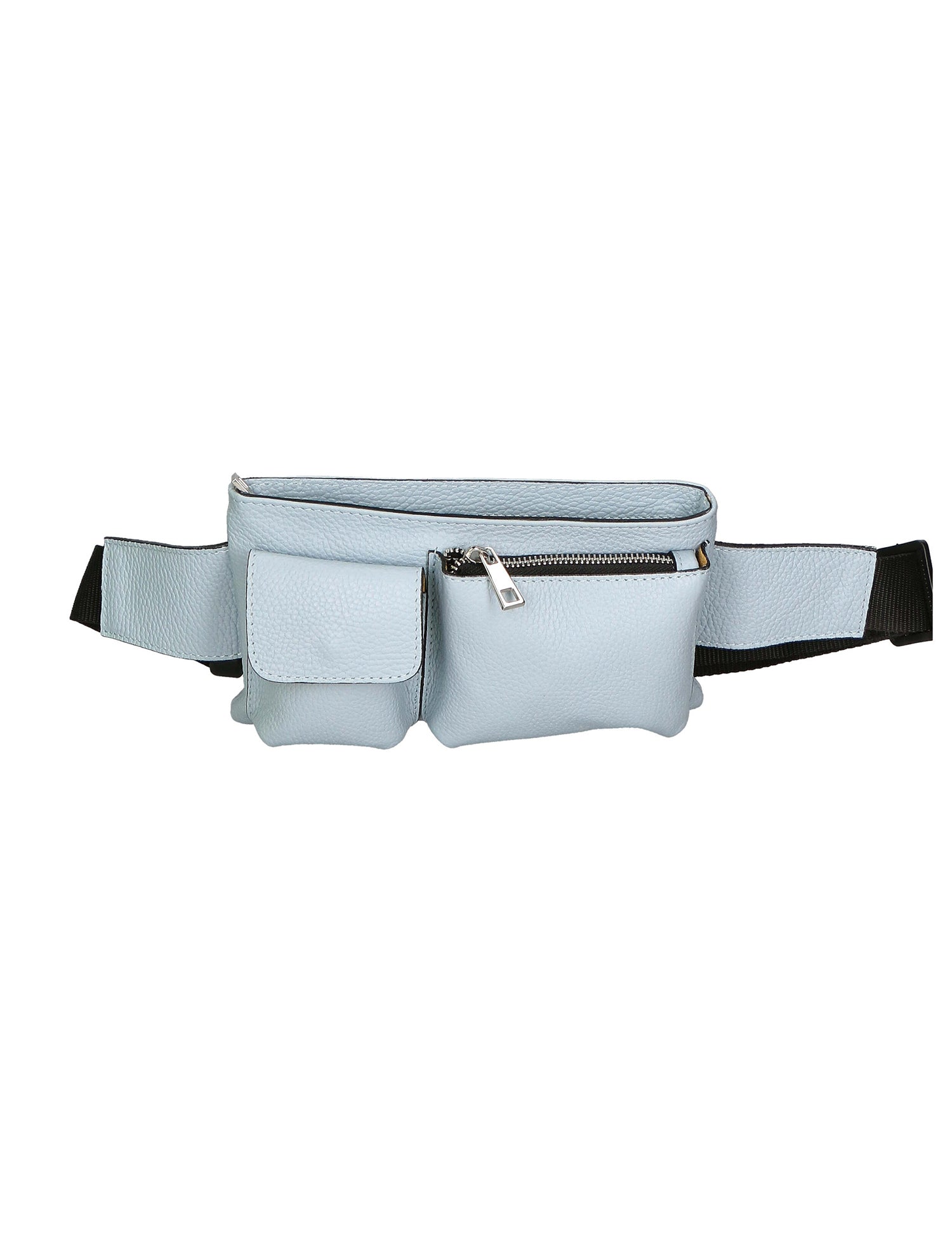 Aisha 04733-D92 CELESTE HEAVENLY Marsupio da donna in vera pelle + canvas Gave Lux