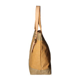 Maura Borsa a mano unisex Canvas e pelle ZG3012-CUOIO COGNAC Gave Lux