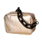 Barbara Borsa a spalla da donna Vera pelle 05706-L003 ORO Gave Lux