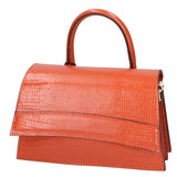 Ariel Borsa a mano da donna Vera pelle 05458-LU35 MATTONE DARK ORANGE Gave Lux