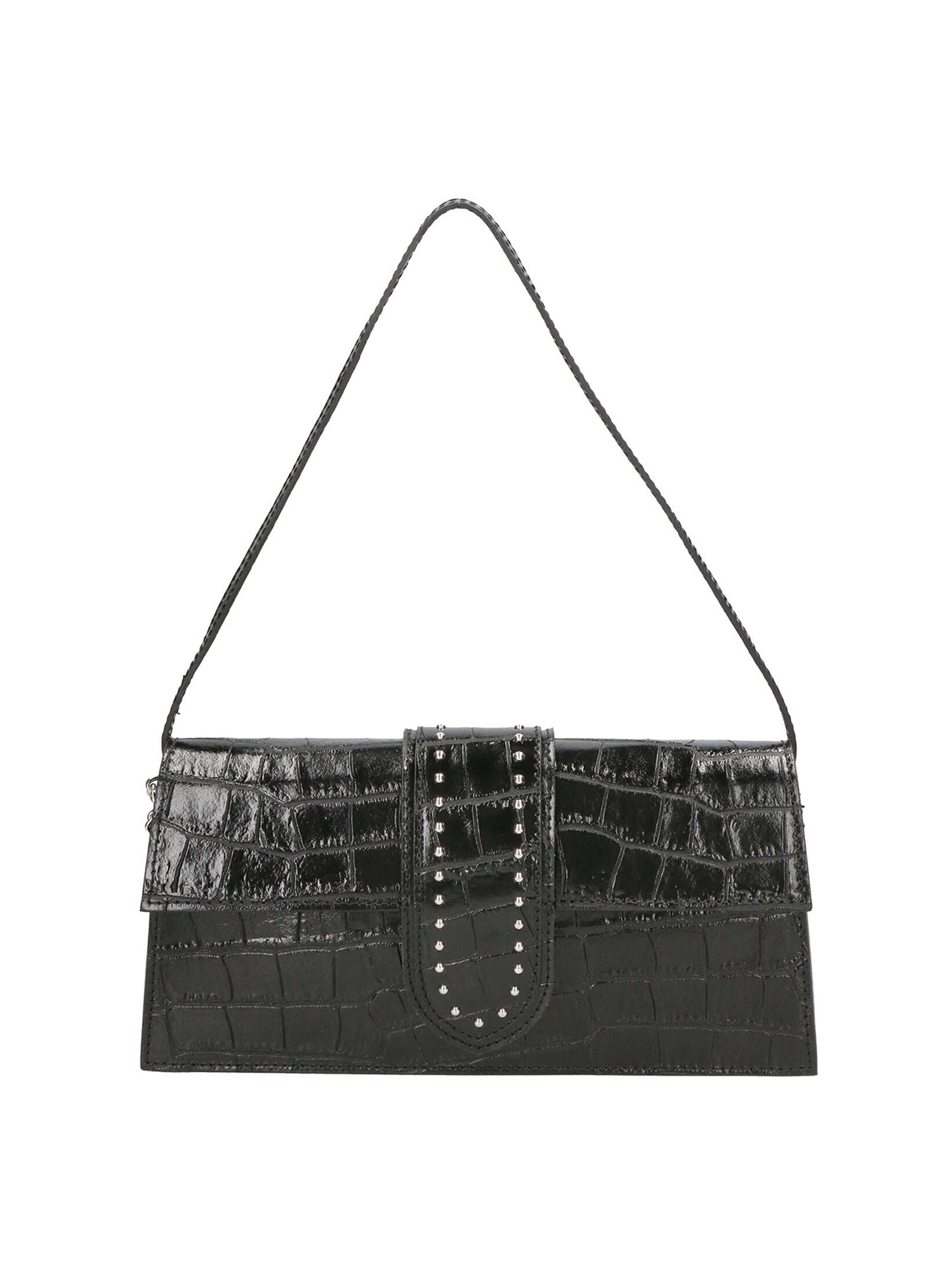 Alba Borsa a spalla da donna Vera pelle 04734-B28 NERO Gave Lux