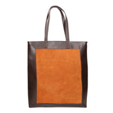 Borsa a mano da donna Pelle e Camoscio MYB-6023-FW-0307 CUOIO My Best Bag
