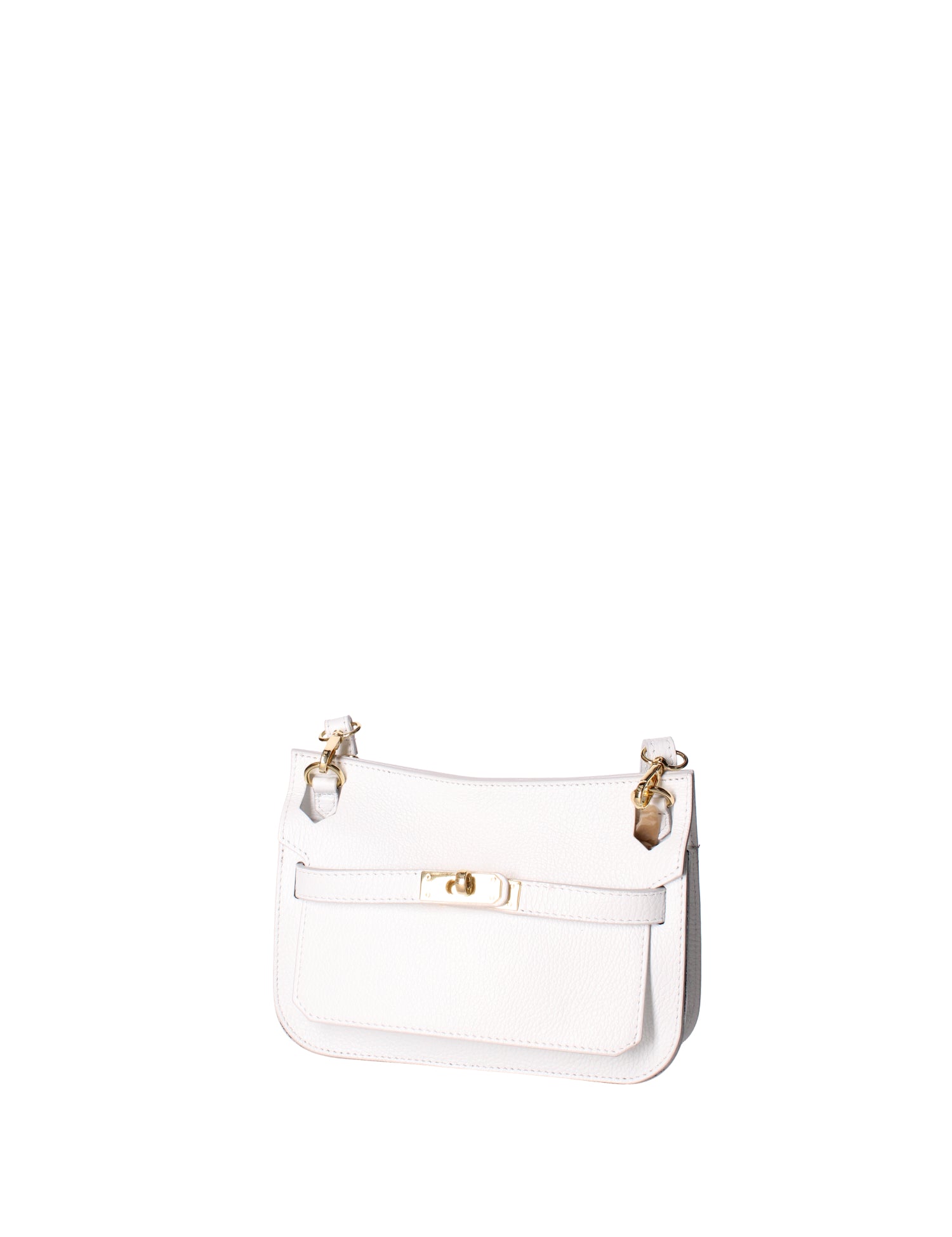 Katie Borsa a tracolla da donna 100% vera pelle 07145-D01 BIANCO Viola Castellani