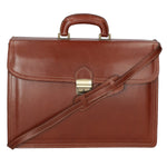 Cesare Borsa da lavoro uomo Vera pelle 7002-MARRONE Gave Lux
