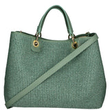 Borsa a mano da donna Paglia & Pelle MYB-05168-SS-331+D96 MENTA My Best Bag