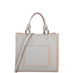 Borsa a mano da donna 100% vera pelle 07262-P 630 GRIGIO CHIARO Roberta Rossi