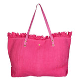 Agnese Borsa Shopper da donna Cotone e pelle 04649-D02 FUXIA FUCHSIA Gave Lux