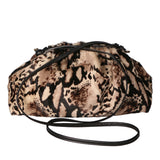 Astrid Borsa a spalla da donna Vera pelle 05476-NERO PITONE BIANCO 008 Gave Lux