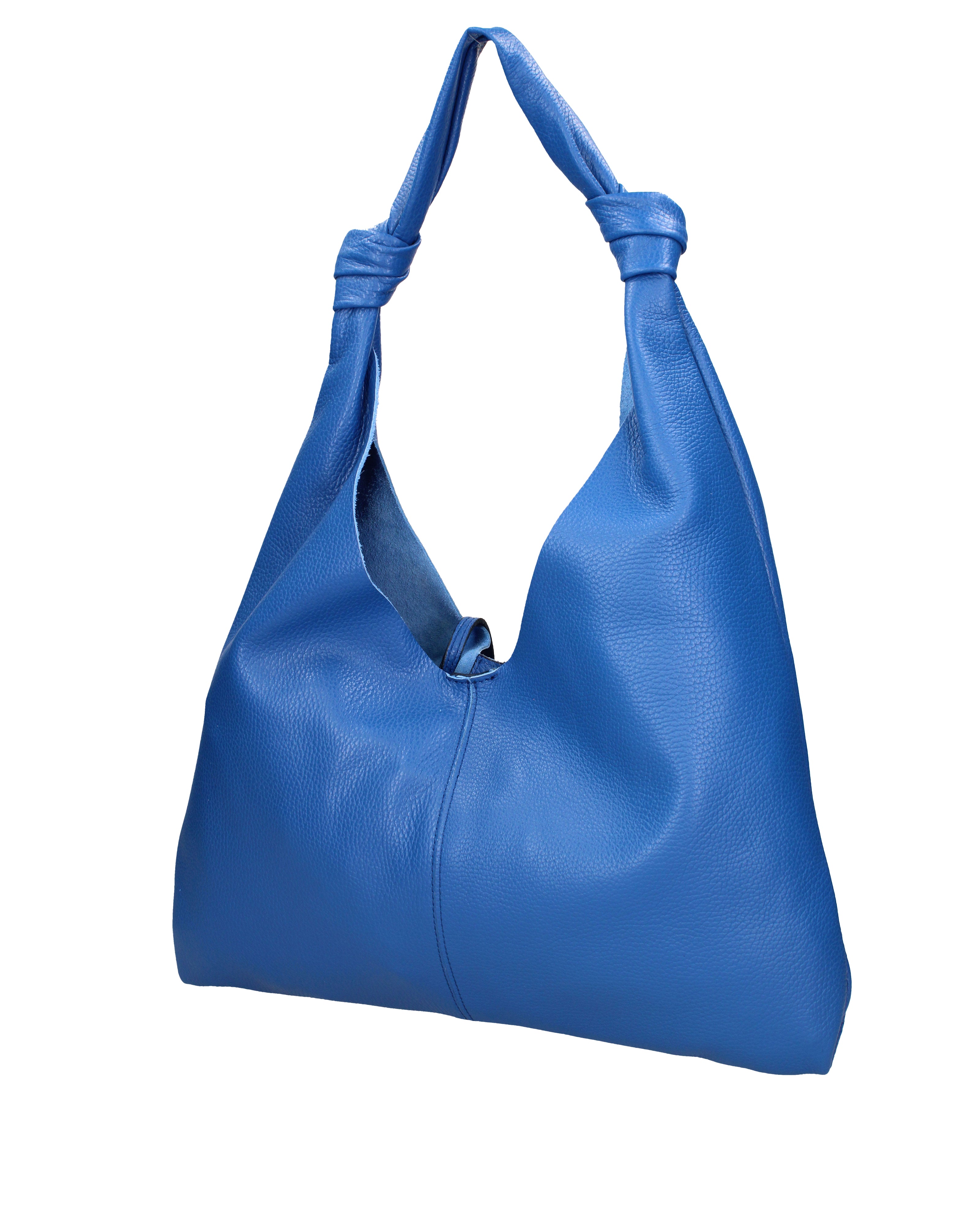 Borsa a spalla da donna 100% vera pelle 07156-D22 BLUETTE Viola Castellani